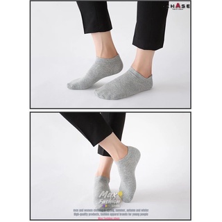 Calcetines tobilleros de algodón transpirable de color liso para hombres / mujeres (8)