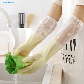 eranfu guantes de pvc reutilizables para limpieza del hogar resistentes al calor para cocina