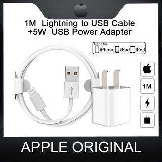 iPhone Original 5W cargador de carga rápida adaptador USB con íPhone Lightning Cable a USB para iPhone 11 MAX XR X 7 8 Plus 6 6S