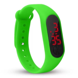 reloj de pulsera de silicona para hombres y mujeres electrónico colores caramelo relojes led casual reloj deportivo (8)