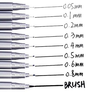 1/3PCS Art marker pen 0.05 - brush available Permanent marker set Paint brush Calligraphy Stationery School supplies