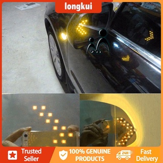 [longkui]1x indicador de flecha 14 led 3528smd coche retrovisor espejo lateral luz de señal de giro