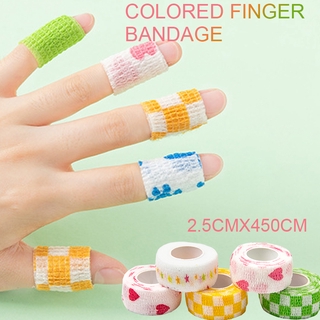 cinta de dedo autoadhesiva de color para escribir/proteger cinta de dedo/vendaje deportivo/suministros escolares y de oficina thfV