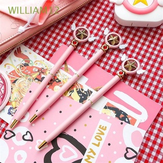 WILLIAM12 Popular Card Captor Sakura Anime estrella bolígrafo bolígrafo escuela papelería suministros de escritura suministros de oficina especial Sakura Star Ballpen