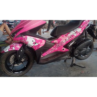Yamaha Aerox 155 modificado RoadRace motocicleta pegatinas variaciones Hello Kitty accesorios de cuerpo completo (1)