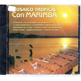Mosaico Tropical Con Marimba