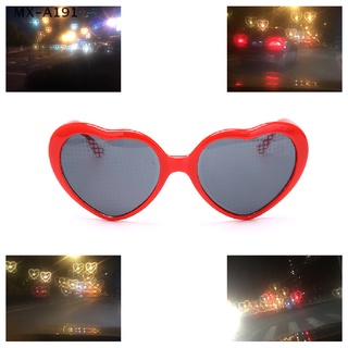 {x} lentes de difracción con efecto de corazón/lentes de efecto especial con forma de corazón