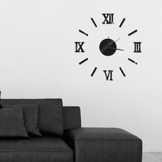 COD-ONE DIY reloj de pared sin marco espejo 3D reloj de pared grande silencio pegatinas de pared para sala de estar decoraciones del hogar