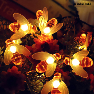 Weststreet 10/20 LEDs abeja hadas cadena de luces al aire libre impermeable jardín boda fiesta decoración