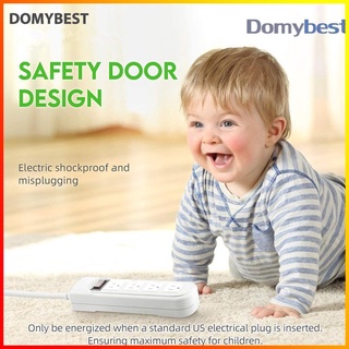 Domybest - tira de alimentación para exteriores (4 salidas, protección contra sobrecarga, Anti-eléctrico, 1500 w)