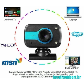 () cámara web hd para pc/laptop/escritorio/video cam/micrófono (5)