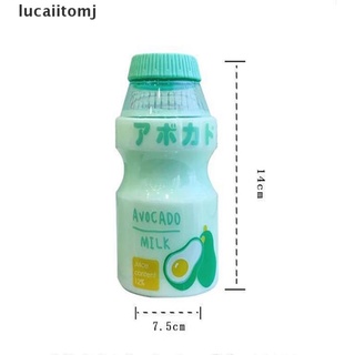 [lucaiitomj] 480ml Plastic Water Bottle Drinking Bottle Shape Cute Kawaii Milk Shaker Bottle .