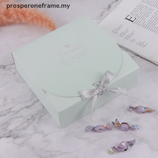 [prosperoneframe] Caja de regalo de estilo de mármol creativo, papel Kraft, bricolaje, caja de caramelos, regalo del día de san valentín [MY] (8)