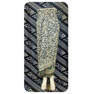 (FashionOlShop20) Batik envuelto falda torcida Javanese blusa falda kebaya falda de graduación falda - plata gusano B