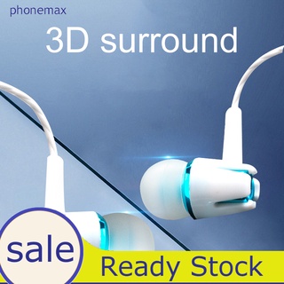 <Phonemax> auriculares cómodos con reducción de ruido ligeros intrauditivos con cable para deportes