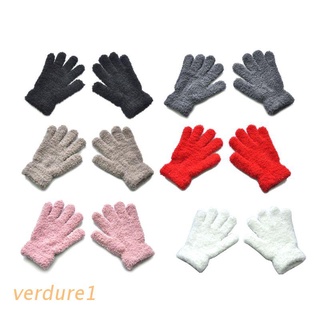 verd invierno caliente guantes de bebé niños estiramiento mitones niños niñas guantes de dedo completo guante
