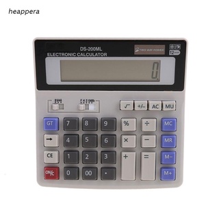 hea función estándar electrónica científica calculadoras de escritorio, doble potencia, botón grande de 12 dígitos pantalla lcd grande, de mano para oficina diaria y básica (1)