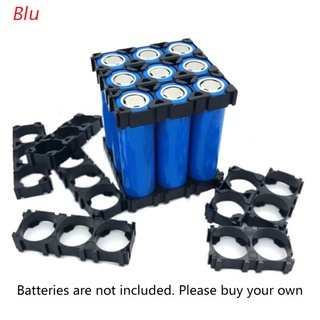 blu 10pcs 18650 batería de iones de litio doble soporte para batería pack en accesorios de fijación abs a prueba de fuego