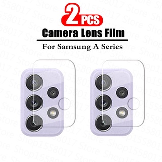 2 piezas protector de lente de cámara trasera para Samsung Galaxy A12 A32 A52 A72 A02S S21 Plus película protectora de pantalla trasera de vidrio templado transparente ultra claro