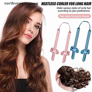Northvotescastnew Heatless Curling Rod Lazy Hair Curlers Roller Headband Ribbon Curly Hairdressing NVCN