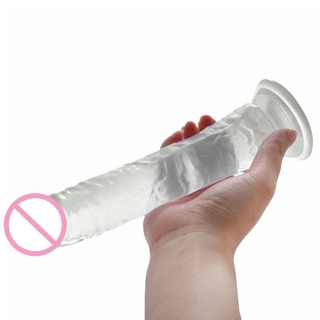 ggt Waterproof G Spot Transparent Dildo Anal Plug Butt Suction Cup Female Male Realistic Adult Love Sex Toys (5)