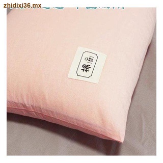funda de almohada doble algodón lavado algodón 1,2 m 1,5 m largo funda de almohada 1.8 color puro nórdico pareja larga fundas de almohada