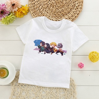 Demon Slayer Hermana Grande Niños tops Camiseta Gráfica anime Verano e Niña roupas infantis masculino tee