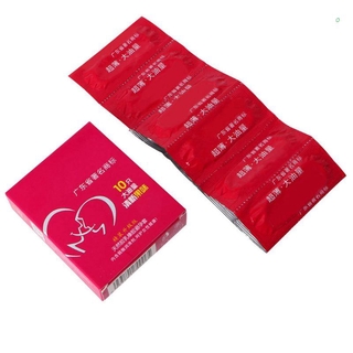 sto - 10 preservativos jugosos de látex lubricados para hombre, condones especiales