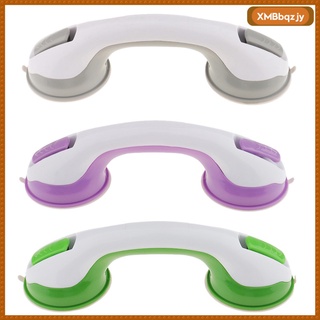 [bqzjy] 3 piezas de succión ayudando a la manija de la taza de seguridad barra de agarre barandilla para baño ducha verde gris púrpura