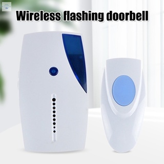 Doorbell Wireless with Flashing Light Anti-Interference Wall Mounted Home Door Ring Bell Security Access Control System