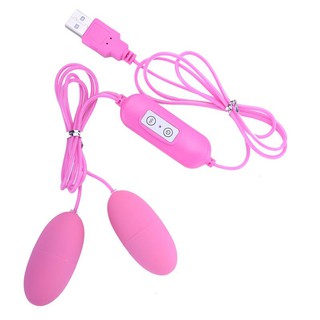 20 velocidades USB alimentado a prueba de agua huevo vibrador Sensual juguete rosa
