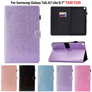 Funda Para Samsung Galaxy Tab A7 Lite Shiny Glitter Flip Stand Tablet Cover Para Case 2021 SM-T220 T225