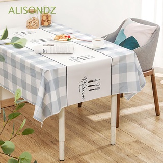 alisondz rectángulo alfombra de mesa a prueba de aceite artículos del hogar mantel cubierta de mesa impermeable peva para mesa de té minimalista estilo nórdico decoración de mesa