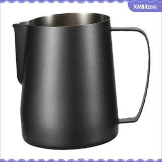 [lzou] jarra de acero inoxidable espresso leche espumosa arte al vapor jarra espumosa jarra de leche jarra de café al vapor