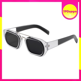 moda retro estilo beam cuadrado gafas de sol para hombres mujeres personalidad al aire libre viaje fiesta de vacaciones props sombras uv400