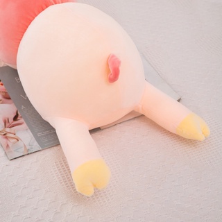 Fábrica creativa nueva oruga mentir cerdo grande almohada larga peluche juguetes muñeca (3)