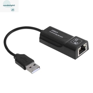 USB 2.0 A RJ45 Adaptador Externo Macho Hembra Ethernet Extensor De Red