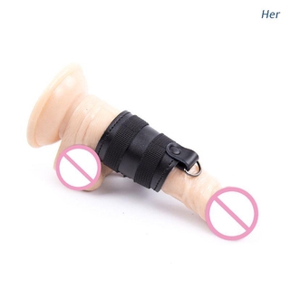 Her Male Scrotal Bonded Penis Ring Scrotum Chastity Cock Durable Locking Delay Rings