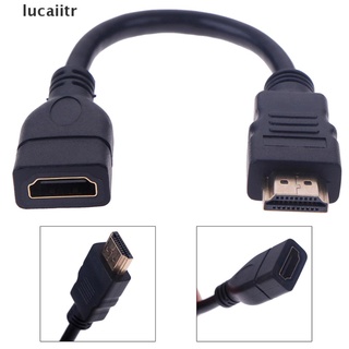 [lucaiitr] 1Pc 15cm/30cm HDMI Male to Female Extension Cable HDMI Protector Extender Cord .