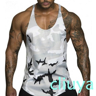 ★Qr✭Camisas para hombre gimnasio Tank Tops camisas, moda Color bloque impresión culturismo deporte chaleco Fitness Undershirt