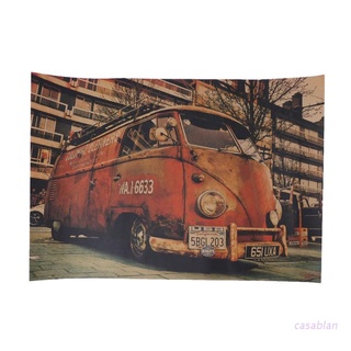 casa vintage signo bus retro pintura coche bar antiguo decoración de pared póster pegatinas de pared