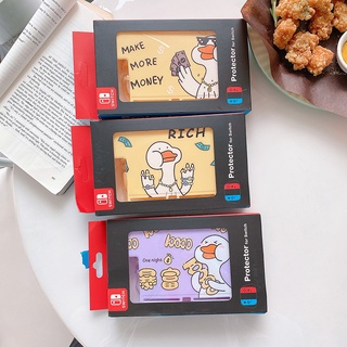 Cartoon Rich Duck Nintendo Switch caso consola de juegos Protector de mango TPU cubierta de silicona suave