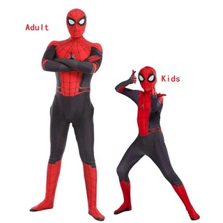 peter parker adulto niños spider man lejos de casa cos disfraz spiderman mono de halloween fiesta cosplay (9)