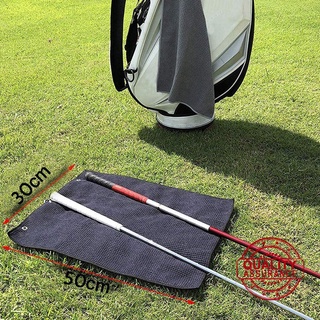 toalla de golf patrón de gofres de algodón con mosquetón limpieza negro/azul toallas h2v1