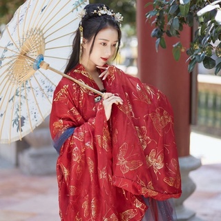 Hanfu Hanfu mujer estudiante chino viento mujeres mejorado Resort pecho falda bronceado vestido de hadas (7)