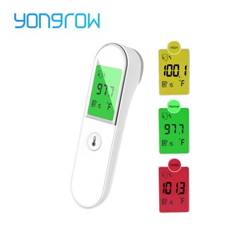 Yongrow Termómetro infrarrojo sin contacto del termómetro de la frente de Digitaces para el adulto del bebé