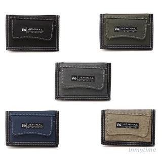 iny - cartera de lona para hombre, diseño corto, bolsillo, cremallera, monedero, tarjeta de crédito