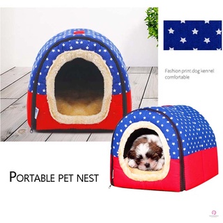 Cama para perros casa de mascotas plegable suave cálida esponja cueva lindo cachorro camas nido de felpa gato tienda
