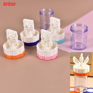 {Artfair}Latest New Plastic Manually Cleaning Lenses Case Contact Lens Cleaner Washer