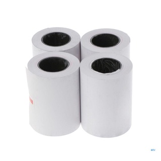 win 4pcs papel térmico 57x50mm térmico papel de recibo pos caja registradora rollo de recibo para impresora térmica de 58 mm